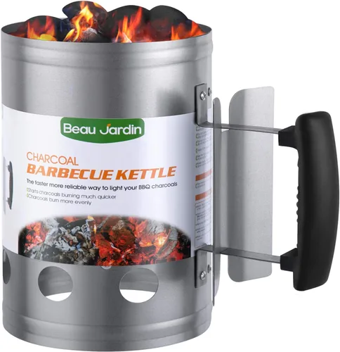 Vista 6 de Paquete de parrilla de carbón de 18 pulgadas, kit de parrilla de carbón para acampar al aire libre, kit de parrilla de cocina
