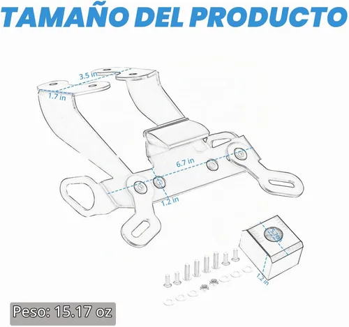 Vista 2 de Eliminador de guardabarros MT09 compatible con MT-09 MT 09/FZ09 2017-2020 Kit de matrícula trasera con luz LED