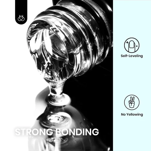 Vista 7 de Beetles - Gel de pegamento de uñas 9 en 1 para puntas de uñas y uñas acrílicas transparentes de larga duración, pegamento de extensión UV