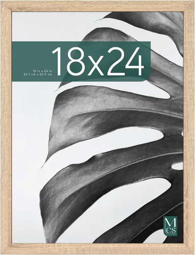 Vista 43 de MCS Studio Gallery Marco para Póster de 16x24 Pulgadas, Veta de Madera Negra, Madera Diseñada, Colgado Vertical y Horizontal en Pared, Marco Grande