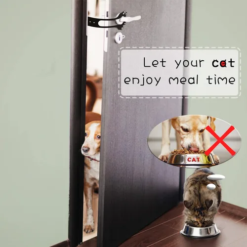 Vista 2 de Elilier Soporte de Pestillo para Puerta de Gato,【8 Tamaños Ajustables】 Tope de Puerta de Gato Flexible Más Resistente, Mantiene la Puerta Abierta