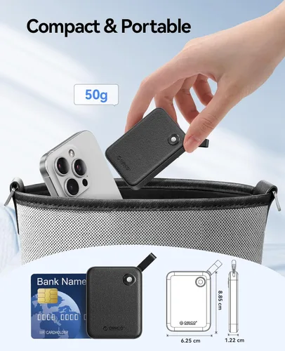 Vista 2 de ORICO Unidad externa de estado sólido de 480 GB, SSD portátil de hasta 460 MB/s, USB A y C SSD Disco duro externo USB3.2 Almacenamiento externo