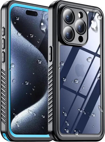 Vista 48 de 2025 Nuevo Diseñado para iPhone 15 Pro Max Funda Impermeable, [Compatible con MagSafe][Protector de Pantalla y Cámara Incorporado][Cuerpo Completo a