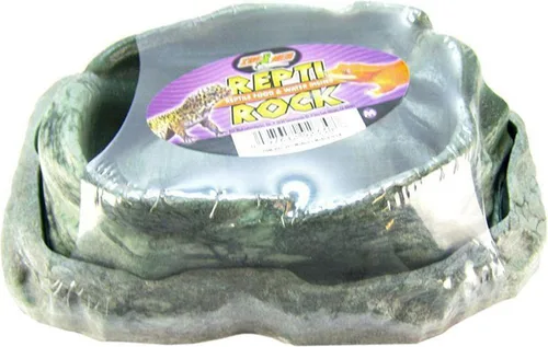 Zoo Med Combo, roca para reptiles, alimento y plato de agua
