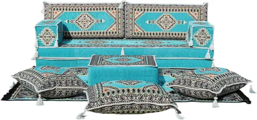 Vista 55 de arabicsofa Sofá de piso árabe Jalsa - Sofá tradicional hecho a mano para sala de estar