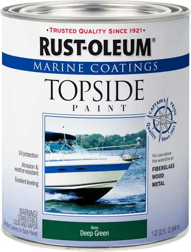 Vista 17 de Rust-Oleum, Azul marino, 207002 Marine Topside Paint, 1 cuarto de galón, 32 onzas líquidas (paquete de 2), 11