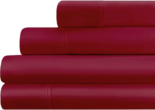 Vista 19 de Superior Juego de sábanas de algodón egipcio de 4 piezas, 700 hilos, ecológicas, sábanas sostenibles, básicos ultrasuaves, sólido, sábana bajera