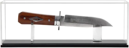 Vista 4 de Vitrina para Cuchillos Cuchillo de Bolsillo Militar Plegable Caja de Exhibición Soporte Base Gabinete Protección de Colección