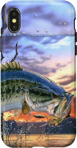 Vista 5 de Largemouth Bass Fishing for Men Cool Fish Hunting Gift Case for iPhone 17
