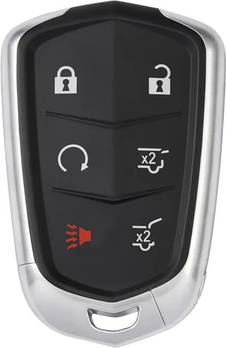 Vista 8 de HelloAuto Funda para llave de coche con entrada sin llave compatible con Cadillac ATS Escalade XTS CTS XT5 2014-2019, para Cadillac CTS Sedán
