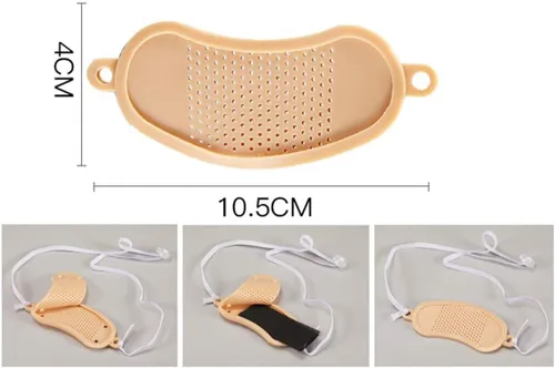 Vista 2 de Protector de incisión de tráquea, paquete de 3 protectores ajustables para el cuello y el traqueotomía, protector de estoma para laringectomía