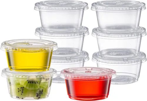 Vista 8 de Vasos de plástico de 4 onzas con tapas