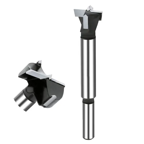 Vista 20 de Broca Forstner de carburo de 1/4 pulgada, broca Forstner con punta de carburo de 6 mm para madera dura, juego de sierras de perforación para madera