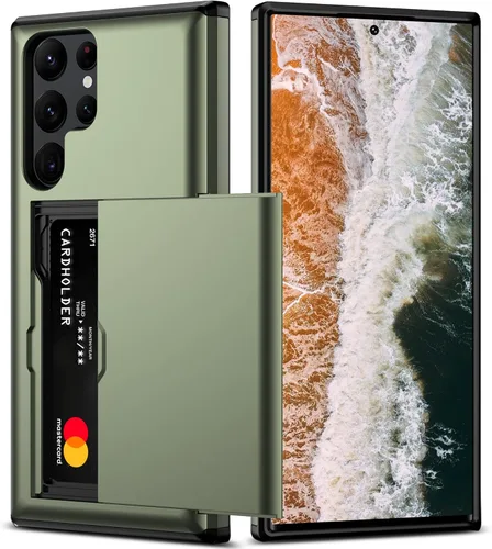 Vista 29 de Nvollnoe Funda para Samsung S23 con tarjetero 5G de 6.1 pulgadas, delgada, de doble capa, resistente, protector para Galaxy S23, funda con ranura