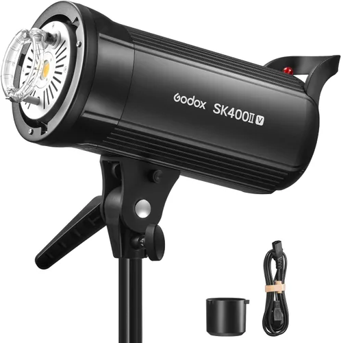 Godox SK400IIV Flash estroboscópico de estudio profesional 400 W 2.4G inalámbrico X sistema Bowens Mount lámpara de modelado LED 0.1-1.5s tiempo de