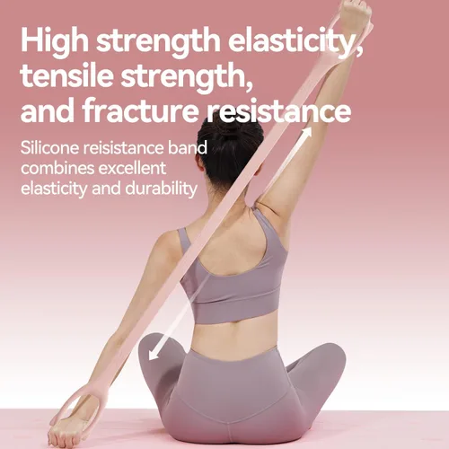 Vista 7 de Figure 8 Workout Resistance Band - 3 Elasticities Optional 20 30 40lb, Thicker Durable Arm Back Shoulder Exercise Elastic Rope Yoga Straps Pilates
