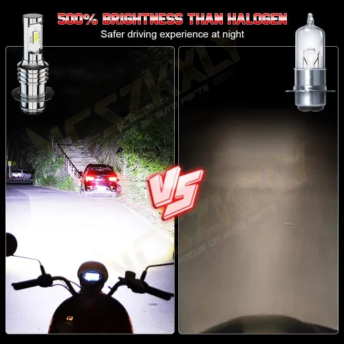 Vista 5 de Compatible con faros delanteros Yamaha Raptor 700 700R, años: 2006 2007 2008 2009 2010 2011 2012 2013 2014 2015 2016 2017, bombillas H6 H6M, 6000K