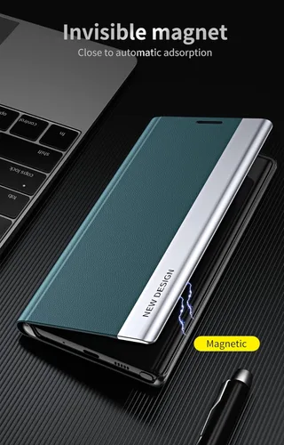 Vista 5 de CCSmall Funda para Xiaomi Poco M4 Pro 5G Premium PU Funda de cuero, [Funda interior TPU a prueba de golpes] Funda de teléfono con tapa para Xiaomi