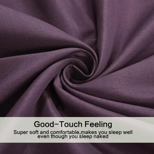 Vista 4 de Juego de sábanas de diseño estampado clásico - Juegos de sábanas con bolsillo profundo ultra suave y transpirable., Microfibra, Púrpura, Completo