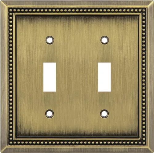 Vista 123 de Henne Bery Sunken Pearls Placa de Pared Decorativa de Servicio Pesado Placa de Interruptor Cubierta de Tomacorriente