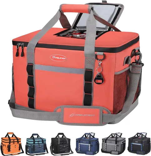 Vista 14 de Maelstrom Collapsible Soft Cooler Bag,35/55/75 Cans Beach Cooler with Flip Top Lid, Ice Chest, Leakproof & Portable for Beach, Camping, Road Trips &
