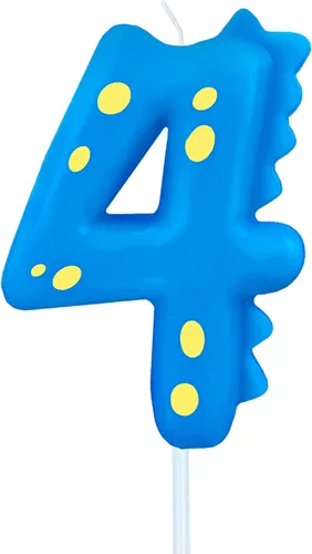 Vista 32 de Velas de cumpleaños con número (0 velas rojas) con forma de dinosaurio, velas de pastel de feliz cumpleaños para decoración de fiesta de cumpleaños