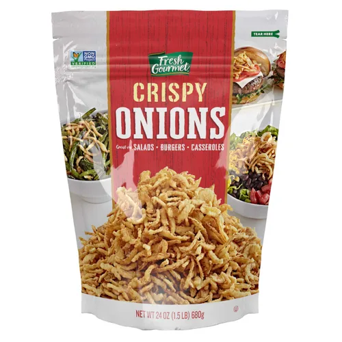 Cebollas frescas gourmet crocantes, 24 onzas