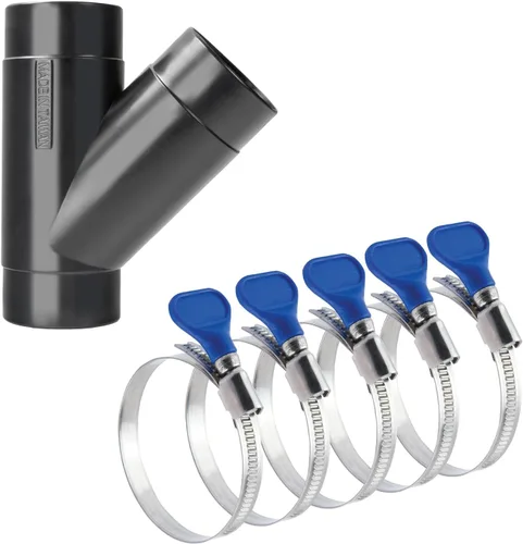 POWERTEC 70127 Abrazadera de manguera para llave de 2-1/2 pulgadas, llave de tornillo de pulgar, abrazaderas de manguera de acero inoxidable