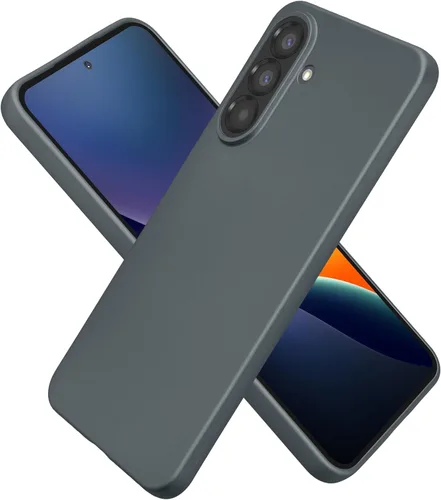 Vista 203 de kwmobile Funda compatible con Samsung Galaxy A12 - Funda protectora de silicona TPU suave y delgada - Verde oscuro mate