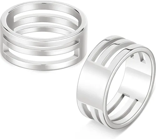 Vista 10 de Hicarer 2 piezas de herramientas de apertura de anillo de salto, herramienta de círculo para abridor de anillos divididos de acero inoxidable