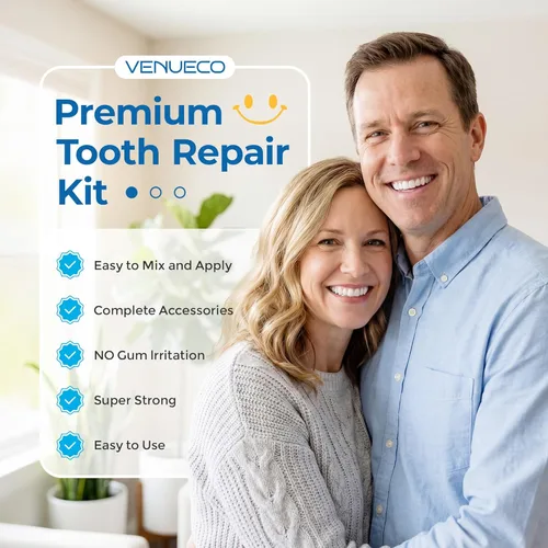 Vista 7 de Kit de reparación de llenado de dientes - Kit de cuidado dental de cemento de óxido de zinc Eugenol Pegamento para llenado de coronas y puentes