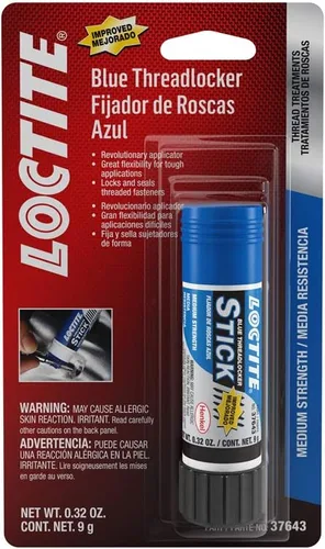 Loctite 37643 - Varilla de bloqueo de roscas de fuerza media, azul - 9 g