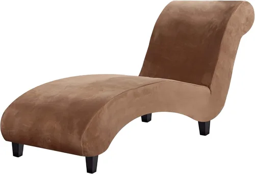 Vista 14 de H.VERSAILTEX Funda para Chaise Lounge de Interior de Terciopelo Funda Deslizable para Chaise de Alta Elasticidad Funda para Silla Lounge Funda
