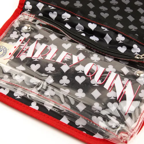 Vista 5 de DC Comics Harley Quinn Bolsa de Cosméticos Estándar, Rojo