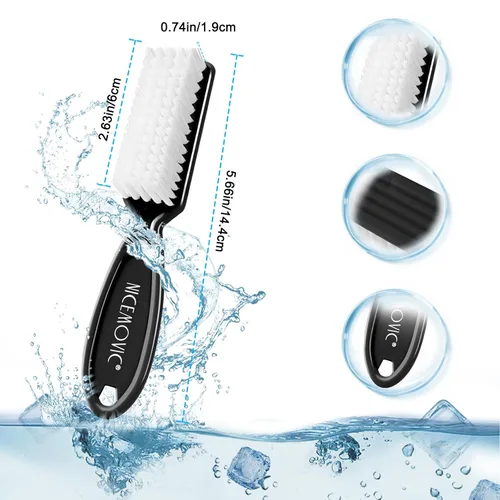 Vista 4 de NICEMOVIC 10 cepillos de uñas para limpiar las uñas, cepillo limpiador de uñas con agarre de mango, cepillo limpiador de uñas de mano, herramientas