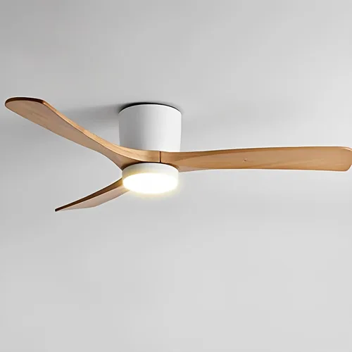 Vista 9 de Ventiladores de techo silenciosos de 56 pulgadas con luces, moderno ventilador de techo remoto de 6 engranajes, ventiladores de techo grises de 28