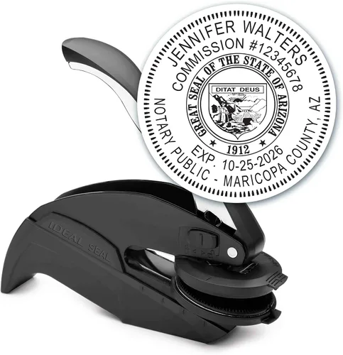 Vista 238 de MaxMark Sello de notario para el estado de New Hampshire - Sello autoentintado Sello rectangular de tinta