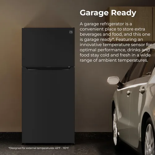 Vista 9 de Kenmore Refrigerador de 30" de montaje superior con congelador - Estanterías ajustables, cajones para vegetales con control de humedad, iluminación