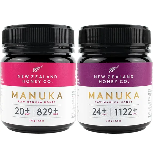 New Zealand Honey Co. Paquete especial de miel de manuka UMF 20+ / UMF 24+, certificado UMF / 8.8oz