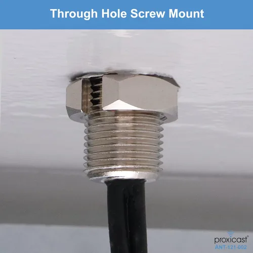 Vista 4 de Proxicast Antena de montaje de tornillo omnidireccional 4G/5G resistente al vandalismo de bajo perfil – Cable coaxial de 10 pies – para Cisco