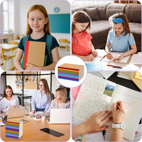 Vista 7 de 20 Pack A5 Notebooks Bulk, 8.3 x 5.5 inch Ruled Lined Kraft Composition Notebooks Bulk 10 Color Soft Cover Travel Journals for Students Classroom