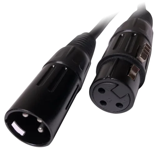 Vista 3 de EMB Audio - Cable de altavoz blindado profesional XLR macho a hembra para uso con DJ, hogar, micrófono, instrumento y altavoz