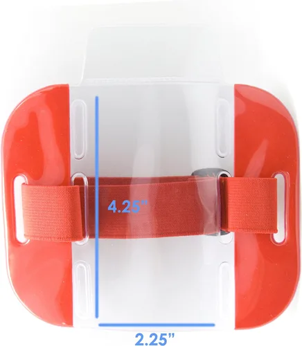 Vista 2 de OnDepot - Brazalete reflectante rojo con banda elástica ajustable (paquete de 2)