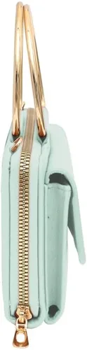 Vista 3 de EVVE Bolso de mano pequeño con asa superior bolso cruzado de moda para teléfono celular para mujer