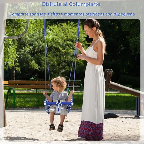 Vista 6 de Asiento de columpio para niños pequeños, cómodo columpio para bebé