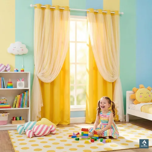 Vista 31 de PONY DANCE Cortinas para Sala de 84 Pulgadas de Largo - Cortinas con Capa Traslúcida, 52 Pulgadas de Ancho, Paneles para Tratamiento de Ventanas