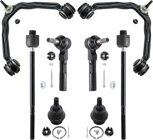 Vista 184 de Detroit Axle - Kit de brazos de control delanteros de 8 piezas para Toyota Sienna 2004-2010, 2 brazos de control inferiores con rótulas, 4 barras