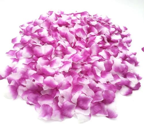 Vista 98 de CODE FLORIST 1100 pétalos de rosa de seda para el día de San Valentín, pétalos de rosa falsos para noches románticas, bodas, propuestas