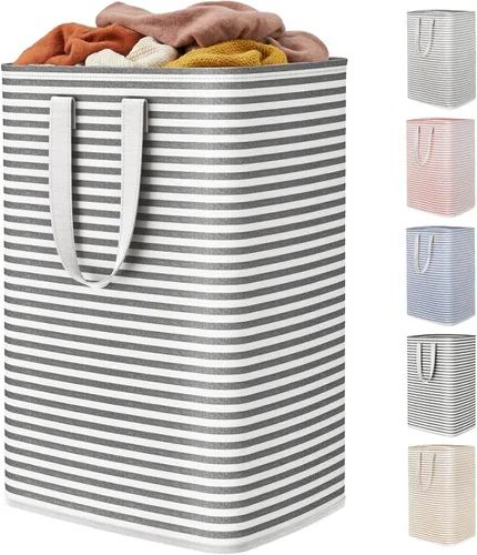 Vista 23 de Lifewit Paquete de 2 Cestas de Ropa Grandes Plegables, Cestas de Lavandería Independientes Impermeables con Asas de Fácil Transporte para Cuarto
