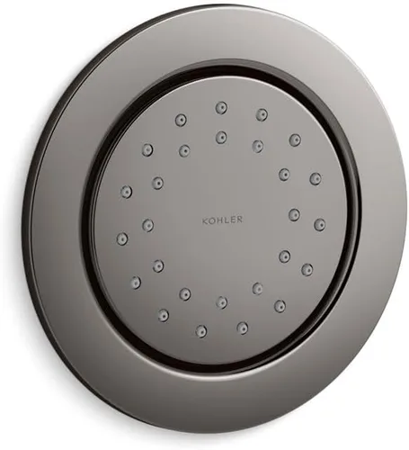 Vista 6 de Kohler 77119-BL WaterTile Round Round 27-Nozzle 1.0 gpm spray corporal con tecnología de inducción de aire Katalyst Mate negro